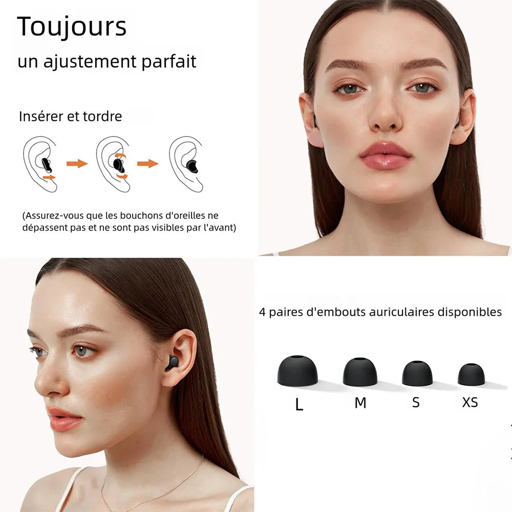 Bouchons d’oreilles anti-bruit – Sommeil & apaisement
