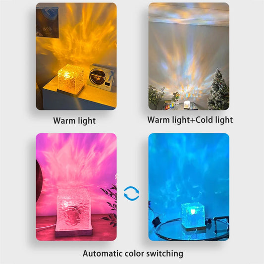 Crystal Lamp – Projecteur Aurora et Vagues